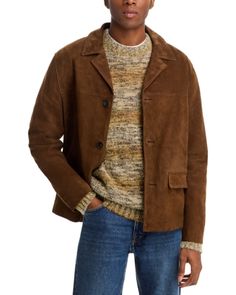 Frame Regular Fit Suede Jacket Suede Jacket, Buy Online, Long Sleeve, Frame