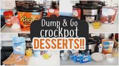 the crockpot desserts are ready to be eaten