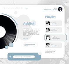 an image of a music player's website page