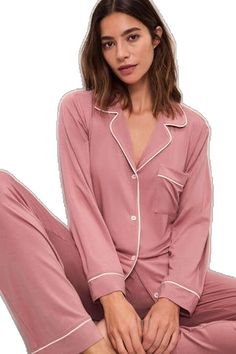 Pj Sets Eberjey, Beautiful Night, Soft Pajamas, Old Rose, Draped Fabric, Tempera, Pj Sets, Classic Man, How To Feel Beautiful