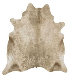 a cowhide rug is shown on a white background with no other animal skin in it