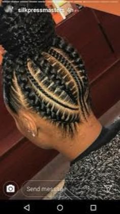 Cornrows And Twists, Updo Messy, Messy Buns, Feed In Braid, Hairstyles Updo, Cool Braids, Girls Hairstyles Braids, Beautiful Braids