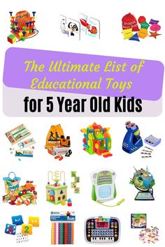 Are you searching for what the best educational toys for 5 year olds are? Check out our extensive guide to the best learning toys for 5 year olds kids. Learning toys for kids| Developmental Toys for Kids| Kids Learning Toys, Toys For Kids, Montessori Toys, Christmas Toys, Learning Toys