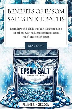 Epsom Salt + Ice Baths = The Ultimate Wellness Hack! Boost muscle recovery, banish inflammation, and unlock the secrets to a more relaxed and rejuvenated you! Epsom Salt Bath Benefits, Ice Bath Recovery, Epsom Salt Benefits, Sauna Benefits, Epsom Salt Bath, Ice Bath, Muscle Soreness, Ice Baths