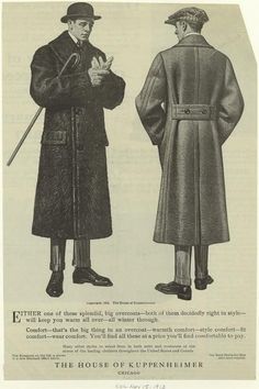 1920 Men, Sus Art, Fashion 1910, 1920s Fashion, Mens Winter Fashion