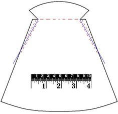 the measurements for a dress are shown