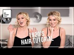 Hairstyle For A Party, Party Hairdo, 1920s Hair Tutorial