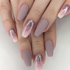 Purple Nail, Nails 2020, Wedding Nails, Almond Nails, Winter Nails, Nail Art Design, Coffin Nails