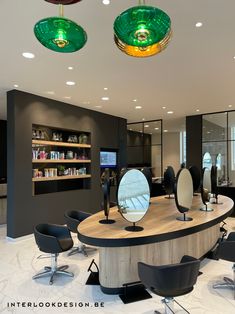 the salon is clean and ready for customers to use