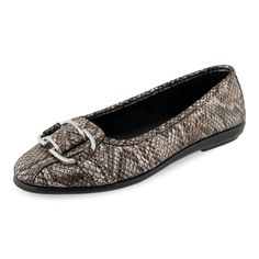 PRICES MAY VARY. Features a low flat heel Wrapped horse bit ornament detail Easy slip on entry Comfortable insole Crafted in Stitch 'n Turn construction for comfortable fit Horse Bits, Ballet Flat, Snake Print, Bentley, Antique Bronze, Ballet Flats, Special Features, Comfort Fit, Ballet