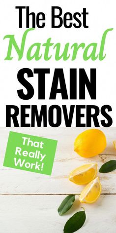 the best natural stain removers that really work