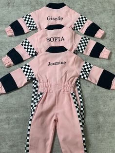 Pink Fitted Onesie For Birthday, Pink Long Sleeve Sets For Birthday, Pink Long Sleeve Birthday Set, Race Car Costume, 2 Fast 2 Curious, Racing Jumpsuit, Two Fast Birthday, Halloween Costume Suit, Birthday Costume