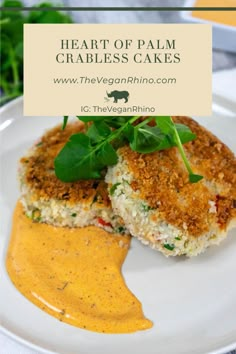 Sometimes in life you need a good shortcut, especially when it comes to a recipe. That’s why these crab cakes are made with heart of palm and not crab meat! Whether you are vegan or don’t eat fish, these crabless cakes are just for you. Vegan Crab Cakes, Crab Cake Recipes, Vegan Crab, Vegan Party Food, Heart Of Palm, Hearts Of Palm, Vegan Fish, Meat Free Recipes, Veggie Delight