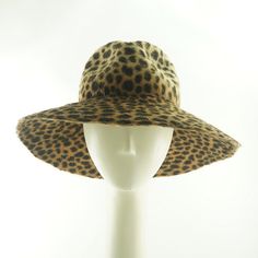 Animal Print FEDORA / WIDE BRIM Hat / Fur Felt by TheMillineryShop Fedora Hat For Women, Womens Fedora Hat, Mother Of The Bride Hats, Womens Straw Hats, Hat Fedora, Womens Fedora, Womens Hats, Bride Hat, Hat Wedding