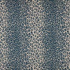 a blue and beige animal print fabric