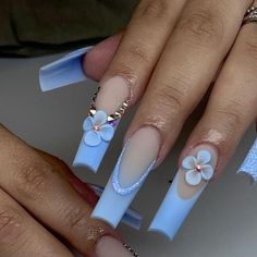 NAYELLY_NAILS ❁ on Instagram: "💙" Nayelly Nails, Toes Ideas, Slay Nails, Fye Nails, Flare Nails, Uñas Acrilicas, Acrylic Gel, Acrylic Nails Coffin, Coffin Nails Designs