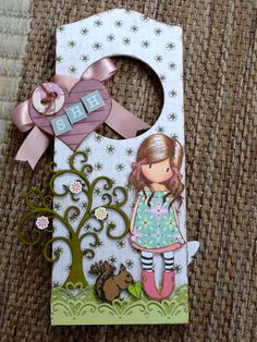 Diy Christmas Gifts Sewing, Gorjuss Cards Handmade, Santoro Gorjuss Cards Handmade, Prima Paper Dolls, Penanda Buku, Hanging Door, Creative Bookmarks, Bookmarks Handmade, Stamp Crafts