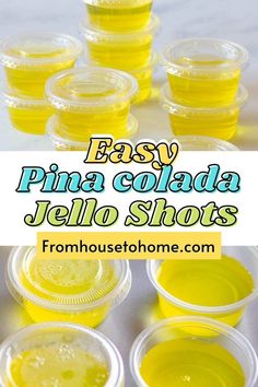 easy pine cola jello shots in plastic cups