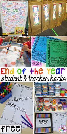 the end of the year student and teacher hacks