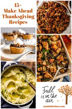 We're sharing 15+ Make-Ahead Thanksgiving Recipes. This list of Thanksgiving recipes pulls together all of the dishes that can be made, or partially made, ahead of the big day. Everything from entire pies and stuffing to cranberry sauce and casseroles. I’ve got you covered from cocktail hour to the second helping of dessert. Make Ahead Thanksgiving Recipes, Make Ahead Thanksgiving, Fresh Green Bean Casserole, Curried Carrot Soup, Hasselback Sweet Potatoes, Traditional Holiday Recipes, Sweet Potato Hummus, Roast Turkey Breast, Holiday Favorite Recipes