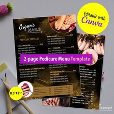 Nail Salon Price List, Pedicure Services, Nail Salon Prices, Salon Designs, Stationery List, Nail Salon And Spa, Hair Salon Design