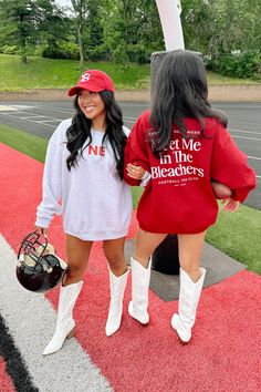 ATTN: members of the football fan club, this sweatshirt is for you! We meet in the bleachers every weekend to catch the game! Whether it's Friday night lights, college football Saturdays or NFL Sundays, this sweatshirt is a must for those who don't miss a game. cotton machine wash cold hang to dry Model is wearing a size XL Collegiate Sweatshirt For College Football Season, Collegiate Sweatshirt For Football Season, Collegiate Style Sweatshirt For Football Season, College School Spirit Red Sweatshirt, Red Sweatshirt For Sports Season Fan Merchandise, Red Sweatshirt For Sports Fan Merchandise, College Football Season Fan Apparel Sweatshirt, Baseball Season Fan Merchandise Sweatshirt, Collegiate Style Sweatshirt For Baseball Season