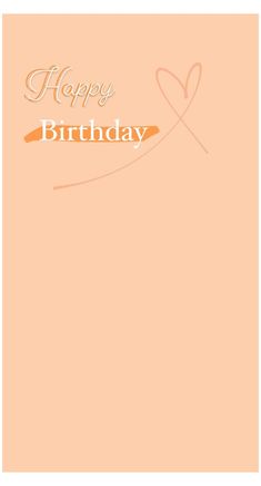 an orange birthday card with the words happy birthday written in gold lettering on top of it