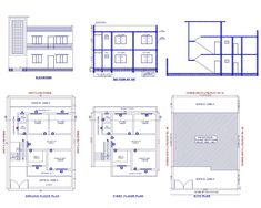 the floor plan for an apartment building with three floors and two stories, including one bedroom