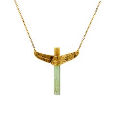 This gorgeous banana leaf necklace hits the perfect tropical note – set with a green tourmaline stick, each one completely unique in shape and size so will truly have a one of a kind necklace*.Banana leaf pendant comes on a delicate 18” – 20” chain so you can wear it at either length.Made from recycled sterling silver, which is thne heavily overlaid with 18ct gold vermeil.100% handmade in Hatton Garden, London from recycled silver.   Comes beautifully packaged in a Lee Renee Branded box.*Each st Totem Necklace, Tourmaline Necklace, Recycled Silver, Banana Leaf, Tourmaline Gemstone, Leaf Necklace, Leaf Pendant, Green Tourmaline, Recycled Sterling Silver