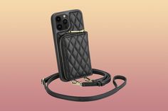 an iphone case with a leash attached to it