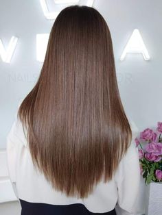 Shape Haircut, Brown Straight Hair, Brown Hair Looks, Extension Hair, Hair Inspiration Long