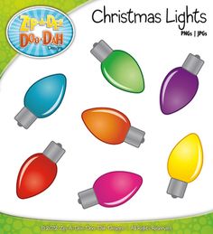 a christmas light clip art project for kids to make with colored lights and glues