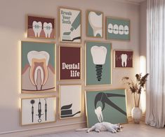 This purchase is for PERSONAL USE ONLY, commercial use is prohibited  Retro Dentist Gallery Set of 11 Drawings, Dental Office Decoration, Dentistry Print, Toothbrush Poster, Clinic Digital File, Tooth, Floss *This is a DIGITAL DOWNLOAD. Your order will include a 1zip file with 11 maps in it each with 5 high-resolution files (300 DPI, pixels per inch) in the sizes listed below. Link To Retro Dentist Set of 6 Wall Gallery Link - https://namiby.etsy.com/listing/1679431416 Link To Retro Dentist Set Tooth Floss, Dental Wall Art, Dentist Art, Dental Cabinet, Dental Office Decor, Dental Office Design, Dentist Office, Office Poster, Dental Office