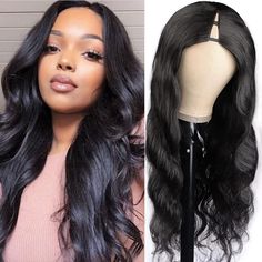 PRICES MAY VARY. 1.Hair Quality: 100% Unprocessed Virgin Human Hair ,Short Wigs for Black Women, Soft and Silky, No Tangle, Can Be Dyed, Permed, Restyled And Curled. 2.New Style: Body Wave V Part Wig Human Hair, Upgrade U Part Wigs, No Leave Out, No Glue, No Sew in, it is suitable to wear in any occasions, friendly to Beginner. 3.Hair Advantage: V part wig is very easy to install and don't need glue, it is more healthy and saves time. It also allows you to change hairstyles quickly and frequentl V Part Wig, Part Wigs, Half Wig, U Part Wigs, U Part, Full Hair, Wig Human Hair, Half Wigs, Body Wave Wig