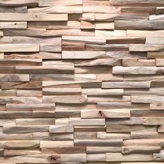 a wall made out of wooden planks