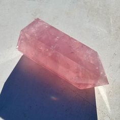 Beautiful Gemmy Rose Quartz Point Tower pink crystal carving. High quality rich pink translucent , schiller flash, rainbows gemstone from Madagascar 🇲🇬 self stands. *Approx: 3.1" *weight: 4oz 📸Shown in direct sunlight 🔮Metaphysical: balance & love to heal the heart & promote self-love. Unique feminine energy opens the heart to kindness, compassion, & balance.  You will receive the exact item in the images. Natural formations, inclusions, imperfections, rainbows are all part of natural crysta Crystal Aesthetic, Rainbow Gemstones, Quartz Points, Feminine Energy, Pink Crystal, Natural Crystals, Crystal Items, Crystals And Gemstones, Rose Quartz