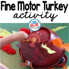 Fine Motor Turkey is the perfect, hands-on activity for your toddler, preschool, or kindergarten students to complete around Thanksgiving. Thanksgiving Activities Preschool, Turkey Activity, Thanksgiving Toddler, Thanksgiving Lessons, Thanksgiving Crafts Preschool, Thanksgiving School, November Activities, Traditional Thanksgiving, Thanksgiving Preschool