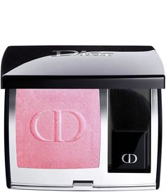 Dior has reinvented Rouge Blush, the blush that enhances the cheeks with a long-wearing, healthy glow effect. Its intense couture color is available in 4 finishes: matte, satin, shimmer, and holographic.The blush's formula is composed with 90% natural-origin ingredients and infused with floral skincare ingredients. This Dior blush brings a year-round glow to a wide range of complexions while keeping skin hy Makeup Luxury, First Perfume, Glow Effect, Dior Makeup, Makeup Room, Powder Blush