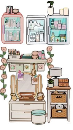 an image of a bathroom scene with toiletries