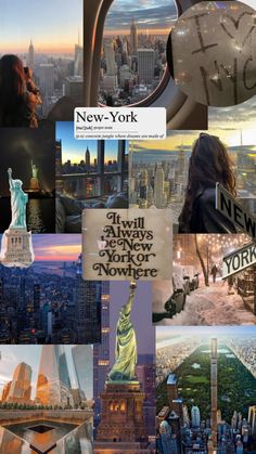 new york collage with the statue of liberty