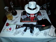 Ganster Party Theme, Gangster Party Theme, Mob Themed Birthday Party, Ganster Party