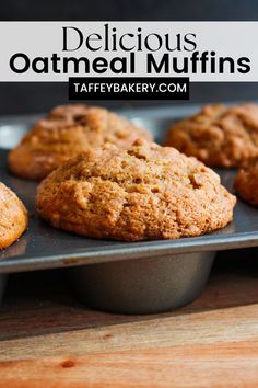 These Cinnamon Oatmeal Muffins make for the perfect breakfast or on-the-go snack. They are soft, fluffy, and full of hearty oats and cinnamon flavours in each bite! You will love these muffins.