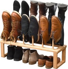 Mobilevision Bamboo Boot Rack Free Standing Shoe Organizer - Etsy Cowboy Boots Dress, Boot Shoe Rack, Bamboo Boots, Socks Sandals, Boots Biker, Boot Rack, Boot Storage, Door Shoe Organizer, Boots Dress