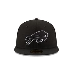 the buffalo bills black and white new era 59fifty fitted hat