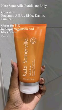 Kate Somerville ExfoliKate Resurfacing Body Scrub | Triple Action Exfoliating Body Polish | Removes Dead Skin | Improves Tone & Texture #lipoil #lipcombo #pinklipcombo #90slipcombo #lipoil#hairaccessories #hairtrend #summerhair #hairstyleideas#cheetah #frenchies #fyp #prettynails #perfectnails #cutenails #acrylicnails #nailinspo #fypnails #nailinsporations #vaction #vacationnails #blue #tealnails #cutenailinspo Kate Somerville Exfolikate, Exfoliating Body Polish, Dark Armpits, Kate Somerville, Body Polish, Brown Skin, Nude Nails, Dark Circles, Almond Nails