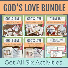 the god's love bundle includes activities for children to learn how to use them