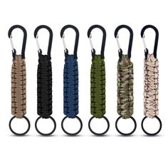 PRICES MAY VARY. 【Premium Material】Our paracord keychain is made of premium polyester material, durable. With iron ring and carabiner make it easy to carry and hang on your bag. The paracord keychain adopts a unique weaving process, which not only has a beautiful appearance, but also is wear-resistant, can be used for a long time 【Wide Application】These paracord keychains have a wide range of uses, and you can use them to attach your key to your backpack, briefcase or belt loop. Heavy duty desig Paracord Carabiner, Leather Bookmarks, Diy Keychains, Paracord Accessories, Paracord Ideas, Survival Backpack, Paracord Beads, Paracord Keychain, Keychain Ring