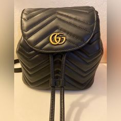 Gucci Mini Backpack Great Condition Used About 5x Minimal Creasing On Leather Gucci Mini, Mini Backpack, Gucci Bag, Bag Lady, Gucci, Backpacks, Leather, Black, Color