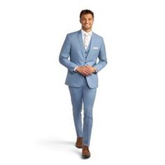 Groom's Suit Groom's Suit, Light Blue Suit, Tuxedo Suit, Groom Suit, Blue Suit, Verona, Flap Pocket, Midnight Blue, Light Blue