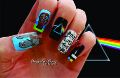 Music Nails, Purple Nail Art, Kiss Nails, Purple Nail, Dark Side Of The Moon, Nails Manicure, Simple Nail Designs